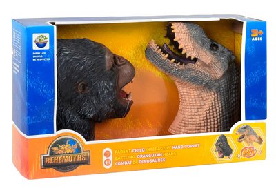 Гумові Динозаври на руку Кінг-конг і Годзила з реалістичними звуками 20484 фото