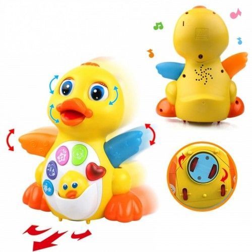 Музыкальная игрушка желтый Утенок Hola Toys 3-2527 фото
