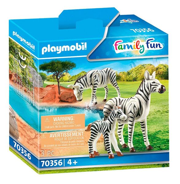 Конструктор Playmobil Family Fun Зебри з дитинчам 3 шт. 34842 фото