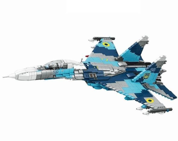 Конструктор військовий Винищувач СУ-27 Teko 2259 деталей 34079 фото