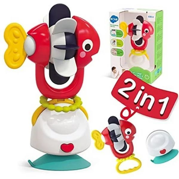 Дитяче брязкальце з прорізувачем на присосці Hola Toys Рибка 34127 фото