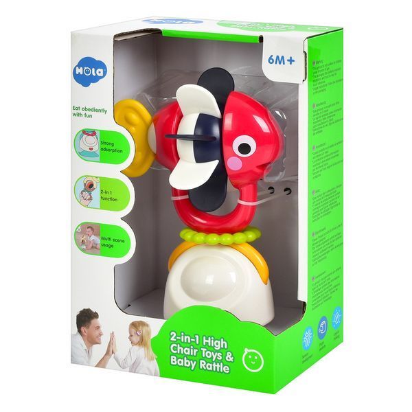 Дитяче брязкальце з прорізувачем на присосці Hola Toys Рибка 34127 фото