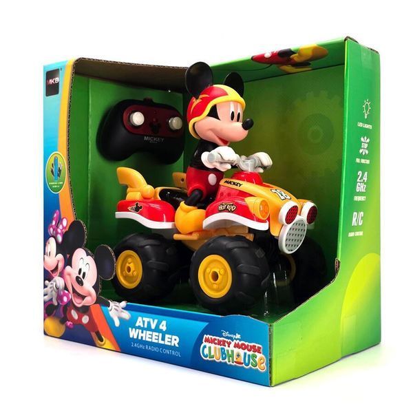 Квадроцикл на радіокеруванні з підсвічуванням Фігурка Мікі Маус Mickey Mouse Червоний 44233 фото