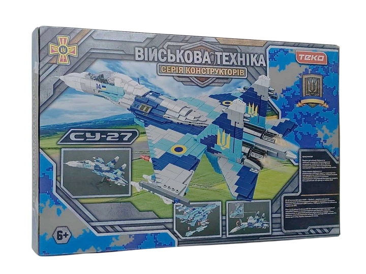 Конструктор військовий Винищувач СУ-27 Teko 2259 деталей 34079 фото