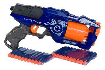 Игрушечный пистолет бластер Blaze Storm с мягкими патронами 20 шт. 30987 фото