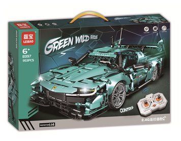 Конструктор машинка на радіокеруванні Спорткар Sportcar Ferrari 953 деталі Бірюзовий 38908 фото