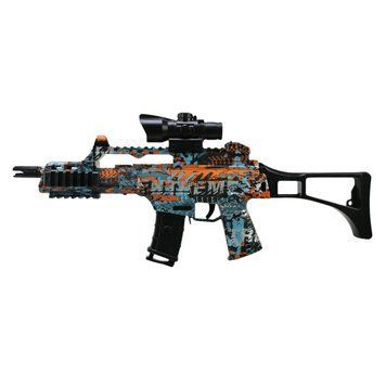 Іграшковий автомат на акумуляторі стріляє орбізами Orbeez Gun G36 52 см Блакитний з помаранчевим 43380 фото