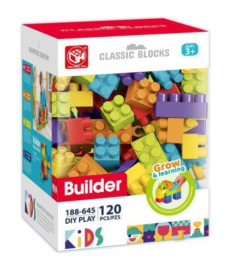 Блоковий конструктор для дітей Builder 120 деталей 38672 фото