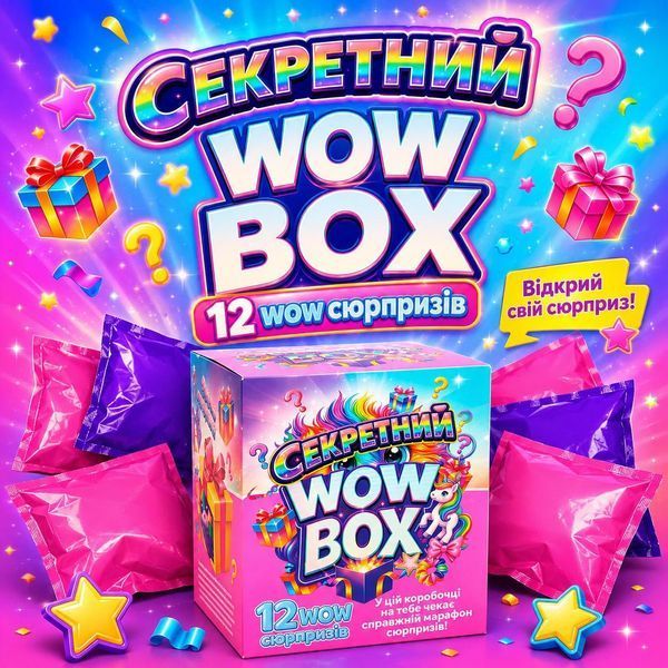 Игрушка сюрприз Секретный Wow Box 12 пакетиков с игрушками Розовый 44335 фото