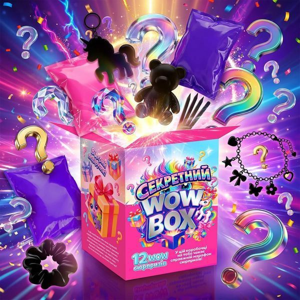Игрушка сюрприз Секретный Wow Box 12 пакетиков с игрушками Розовый 44335 фото