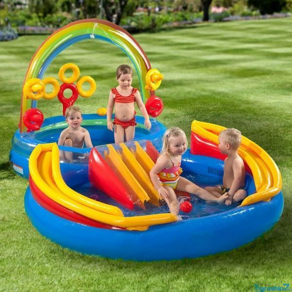 Надувний Ігровий центр басейн Інтекс Intex 57453 Радуга 297 х 193 х 135см, 428л від 3-х років 22827 фото