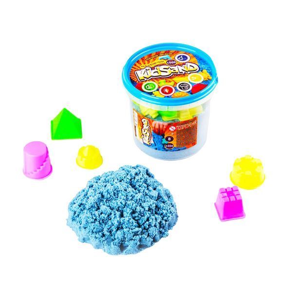 Кинетический песок KidSand 1000г Danko Toys Синий 28880 фото