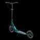 Складной самокат двухколесный с большими колесами и ручным тормозом Best Scooter Черный с голубым 26071 фото 2