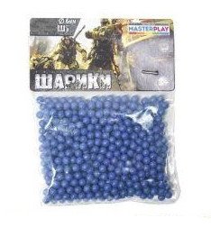 Кульки пульки пластикові для дитячої зброї 6 мм 1000 шт Синій 28343 фото