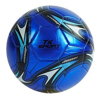 Футбольний м'яч 5 розмір PVC 300-320 грам TK Sport Синій 35744 фото