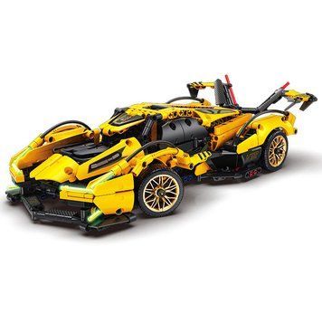 Конструктор Машина Lamborghini V12 Techniaue 1158 деталей Жовтий 36958 фото