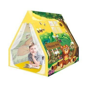 Дитячий намет Ведмежатко 2 віконця 120 х 120 х 150 см 37764 фото