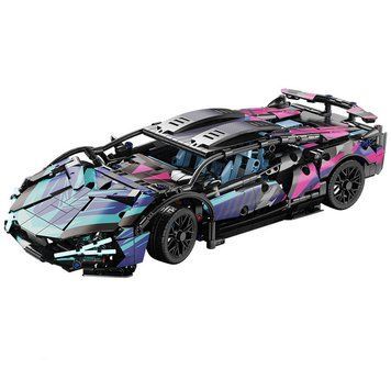 Конструктор машинка на радіокеруванні Ламборджині Lamborghini 1314 деталей Фіолетовий 42204 фото