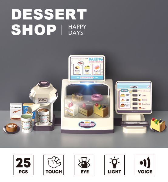 Игровой набор Кафе Dessert Shop с кофемашиной и кассой 30811 фото