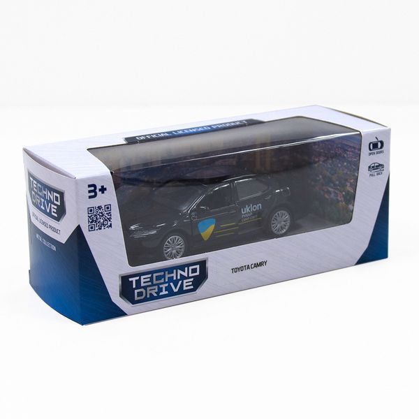 Машинка металлическая детская Toyota Camry Uklon Technodrive Черный 31200 фото