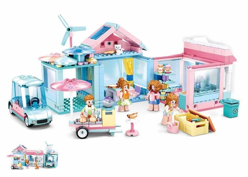 Конструктор дом с фигурками и мебелью Girls Dream Sluban Happy Diary 410 деталей 44435 фото