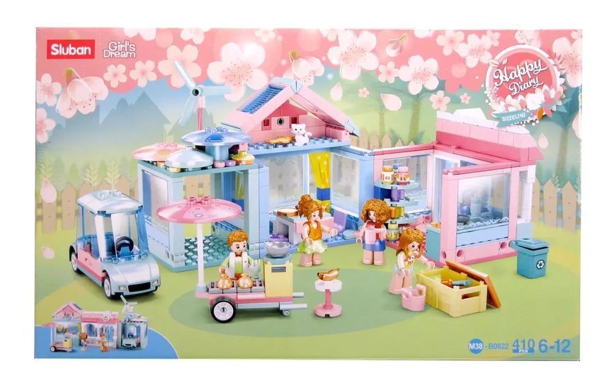 Конструктор дом с фигурками и мебелью Girls Dream Sluban Happy Diary 410 деталей 44435 фото