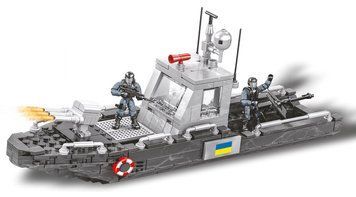 Конструктор военный ЗСУ Военная техника Катер 326 деталей 33530 фото