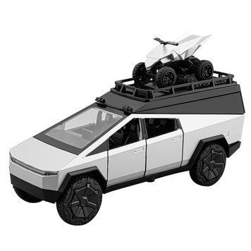 Дитяча машинка інерційна з ефектами Tesla Cybertruck Pickup Тесла Кібертрак Auto Expert Сірий 42516 фото