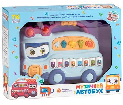 Музичний дитячий автобус TK Group з українською озвучкою Блакитний 25095 фото