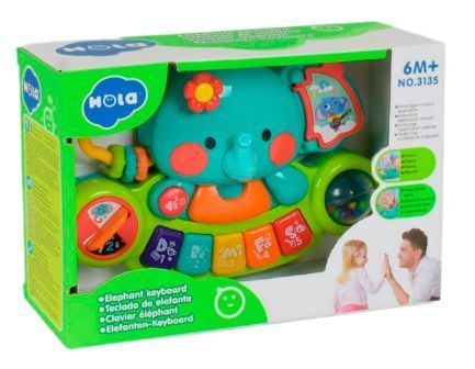Детская музыкальная игрушка пианино Слоник 23940 фото