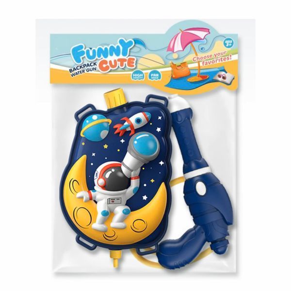 Водний Пістолет з Рюкзаком Насос із балоном Water Gun Space Exploration Синій 40907 фото