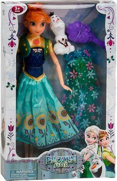 Кукла Холодное сердце Анна с двумя нарядами и Олаф 29 см 25454 фото