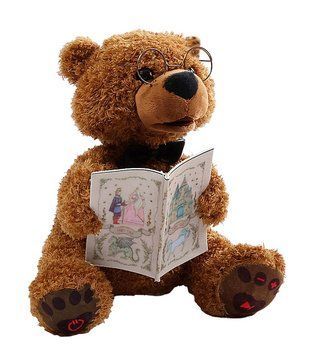 Інтерактивна іграшка Плюшевий Ведмедик Казкар WToys Українське озвучування Коричневий 41413 фото
