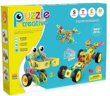Конструктор для детей с шуруповертом Puzzle Creative 223 элемента 31386 фото