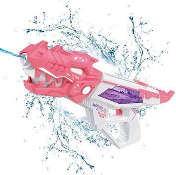 Водный пистолет на аккумуляторе Динозавр Water Gun Розовый 33927 фото