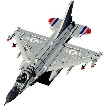 Конструктор военный самолет Истребитель F-16 1427 деталей 32223 фото