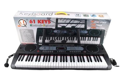 Дитячий Орган Синтезатор із мікрофоном Electronic Keyboard 61 клавіша USB-роз'єм 29149 фото