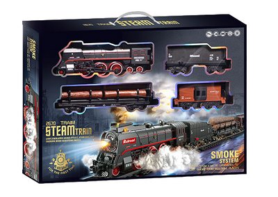 Дитяча залізниця з димом на батарейках Steam Train 30488 фото