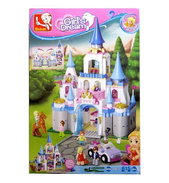 Конструктор для дівчаток Замок принцеси з фігурками Girls Dream Sluban 815 деталей 44431 фото