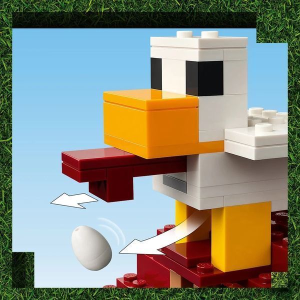Конструктор Лего майнкрафт Напад на село з повітряною кулею Гаст Lego Minecraft 555 деталей (21273) 43534 фото