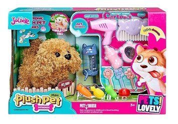 Мягкая игрушка для детей Интерактивная Собака с поилкой и феном Mini Plush Pet Коричневый 39562 фото