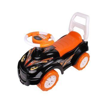Толокар Машинка Каталка з ручкою та звуковими ефектами Technok Toys Жовтогарячий 39157 фото