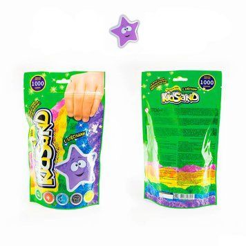 Кинетический песок "KidSand" 1000г Danko Toys Фиолетовый 25391 фото
