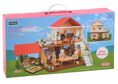 Ігровий будиночок для ляльок Щаслива сім'я з підсвіткою 33687 фото