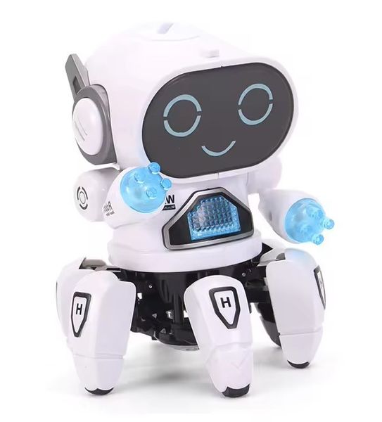 Интерактивный танцующий Робот с подсветкой и проектором Robot Bot Белый 35097 фото