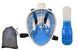 Набор для плавания полнолицевая Маска Трубка Синий 29357 фото 2