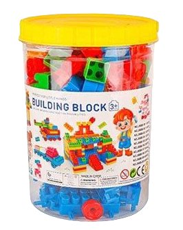 Блоковий конструктор для дітей у відрі 120 елементів 31392 фото