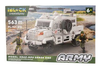 Конструктор військовий КРАЗ-MPV Shrek One IBLOCK Армія 563 деталі (PL-921-512) 35448 фото
