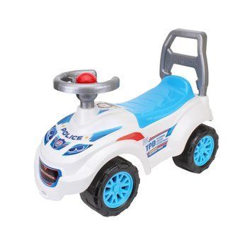 Толокар Машинка Каталка з ручкою Technok Toys Поліція Білий 39158 фото