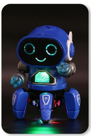 Интерактивный танцующий Робот с подсветкой и проектором Robot Bot Синий 35098 фото